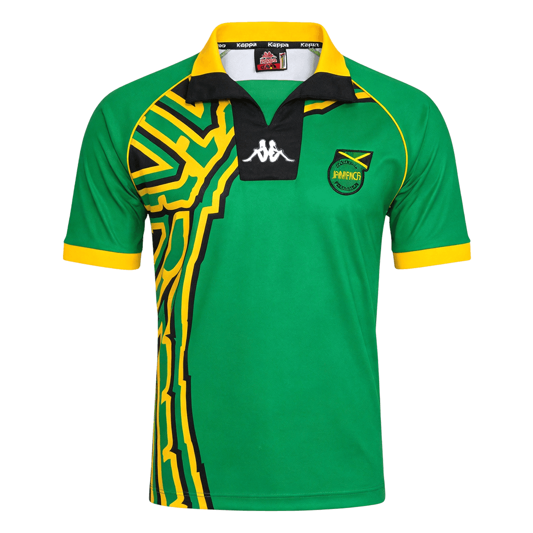 Jamaica Idegenbeli Retro Futball Mez 1998 Zöld
