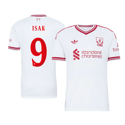 ISAK #9 Liverpool Játékos Verzió Idegenbeli Mez 2026/27 Fehér - UCL