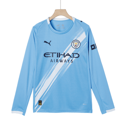 Manchester City Otthon Hosszú Ujjú Soccer Mez 2025/26 Kék