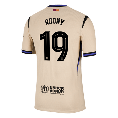 ROONY #19 Barcelona Játékos Idegenbeli Mez 2025/26 Sárga - UCL