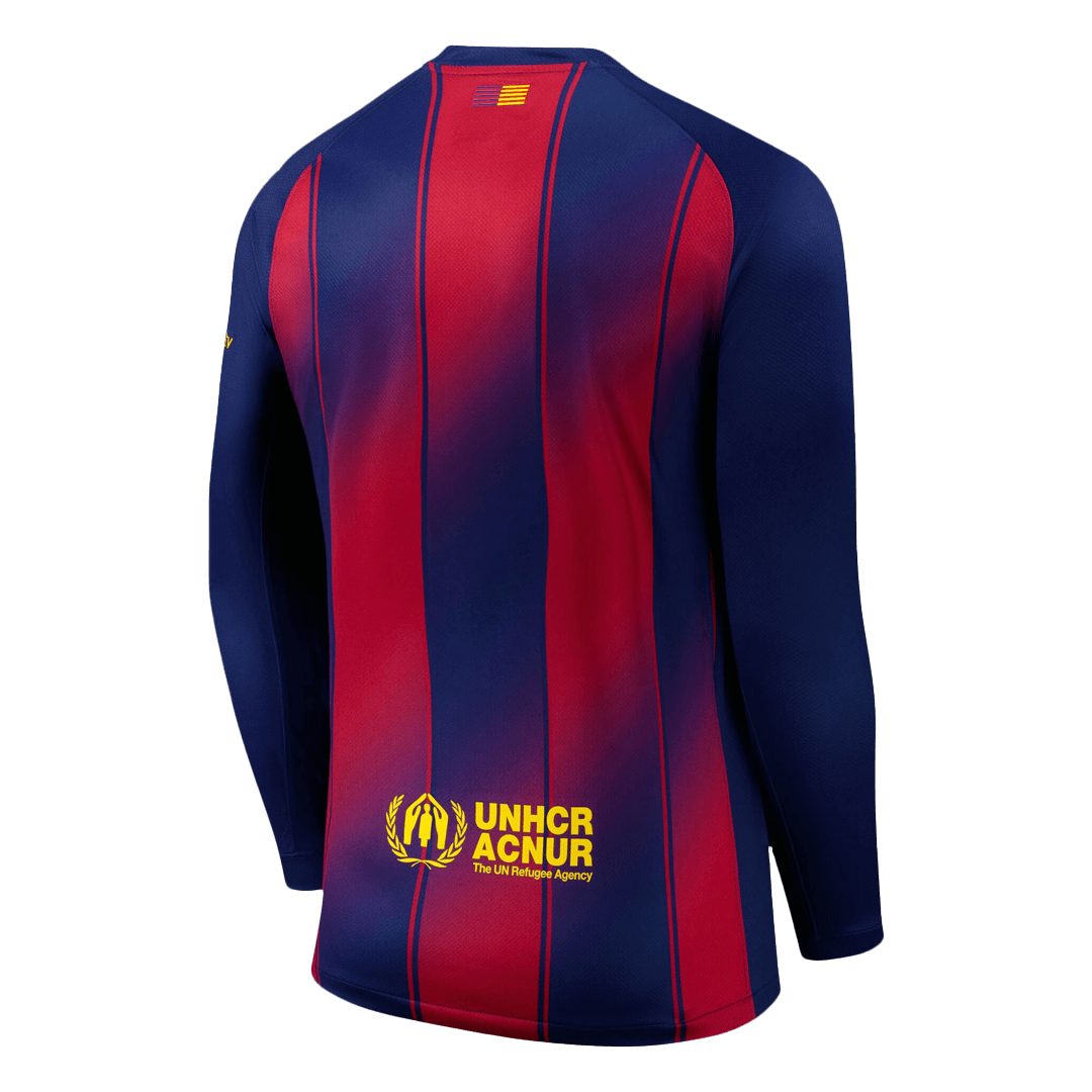 Barcelona 
Otthon 
Hosszú Ujjú Futball Mez 
2025/26 
 
 
 Piros&Kék