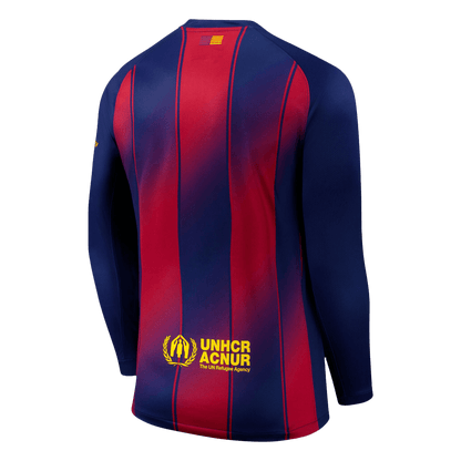Barcelona 
Otthon 
Hosszú Ujjú Futball Mez 
2025/26 
 
 
 Piros&Kék