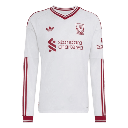 Liverpool Idegenbeli Hosszú Ujjú Játékos Mez 2026/27 Fehér