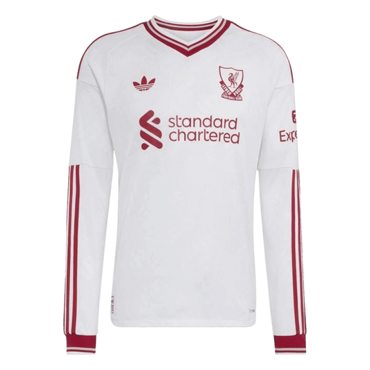 Liverpool Idegenbeli Hosszú Ujjú Játékos Mez 2026/27 Fehér