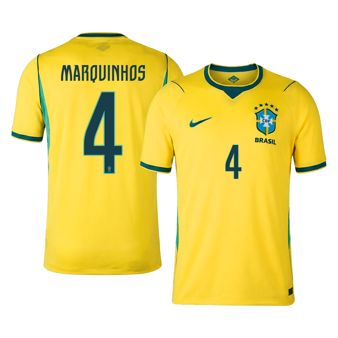 MARQUINHOS #4 Brazil Hazai Mez 2026 Sárga