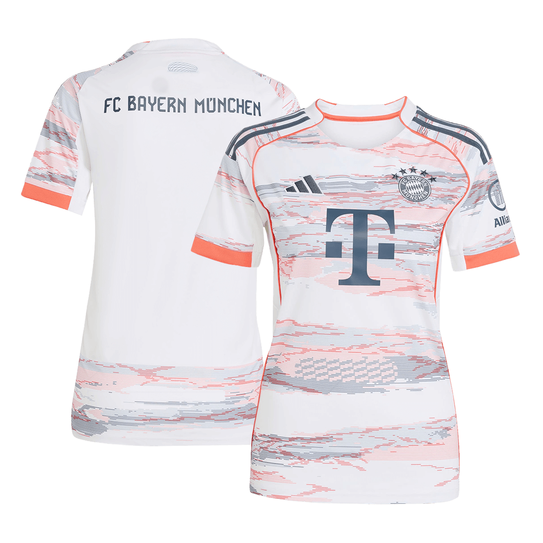 Women's Bayern Munich Idegenbeli Soccer Mez 2025/26 Fehér