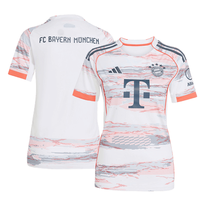 Women's Bayern Munich Idegenbeli Soccer Mez 2025/26 Fehér