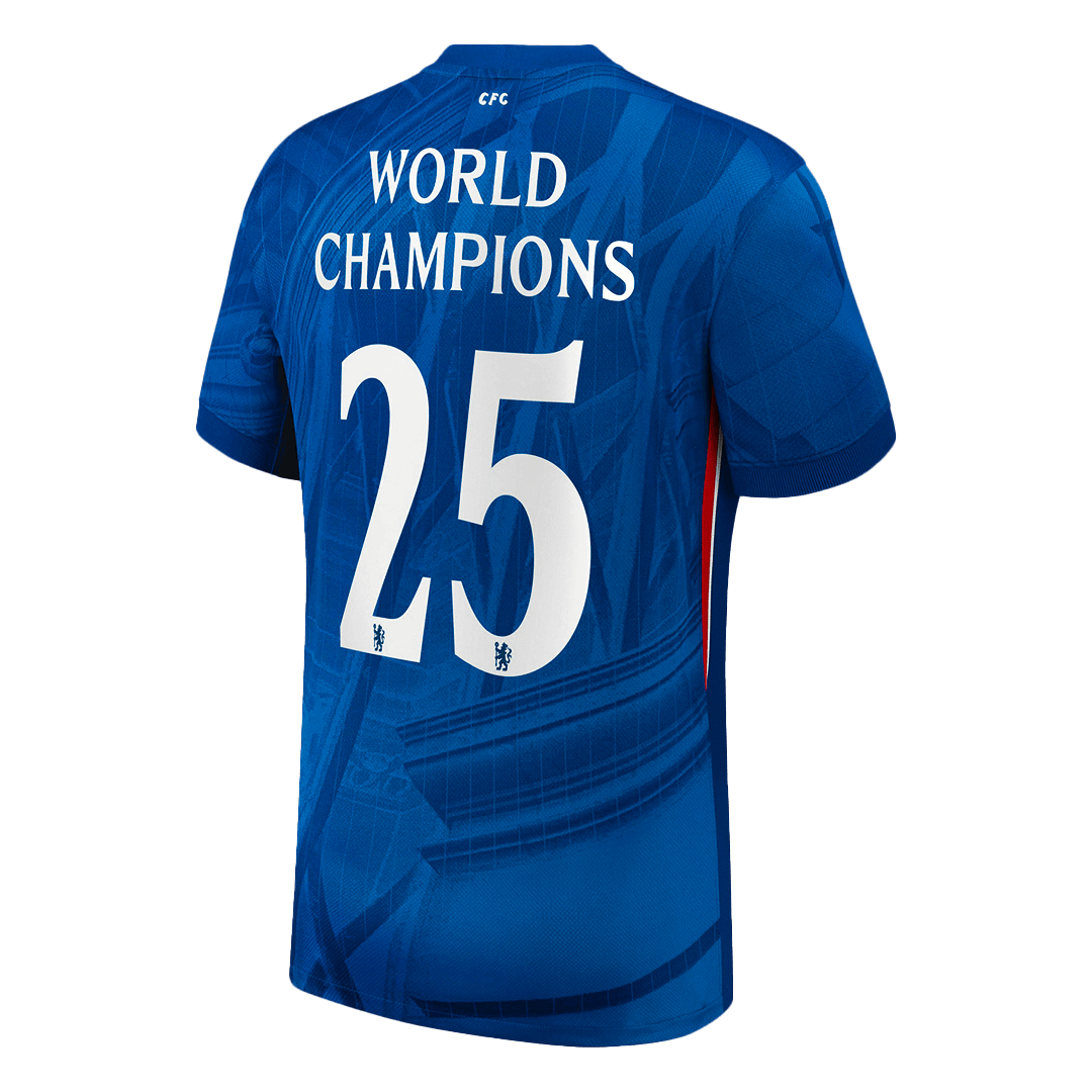 WORLD CHAMPIONS #25 Chelsea Otthon Soccer Mez 2025/26 Kék - with chest badge