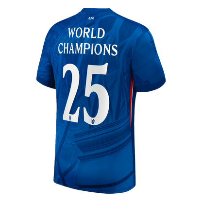 WORLD CHAMPIONS #25 Chelsea Otthon Soccer Mez 2025/26 Kék - with chest badge