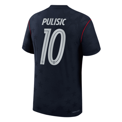 PULISIC #10 USA Játékos Verzió Idegenbeli Világbajnoki Mez 2026 Fekete