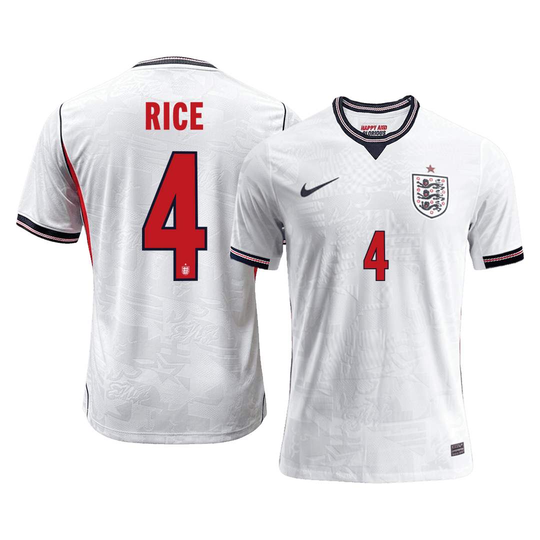 RICE #4 England Játékos Verzió Hazai Világbajnoki Mez 2026 Fehér