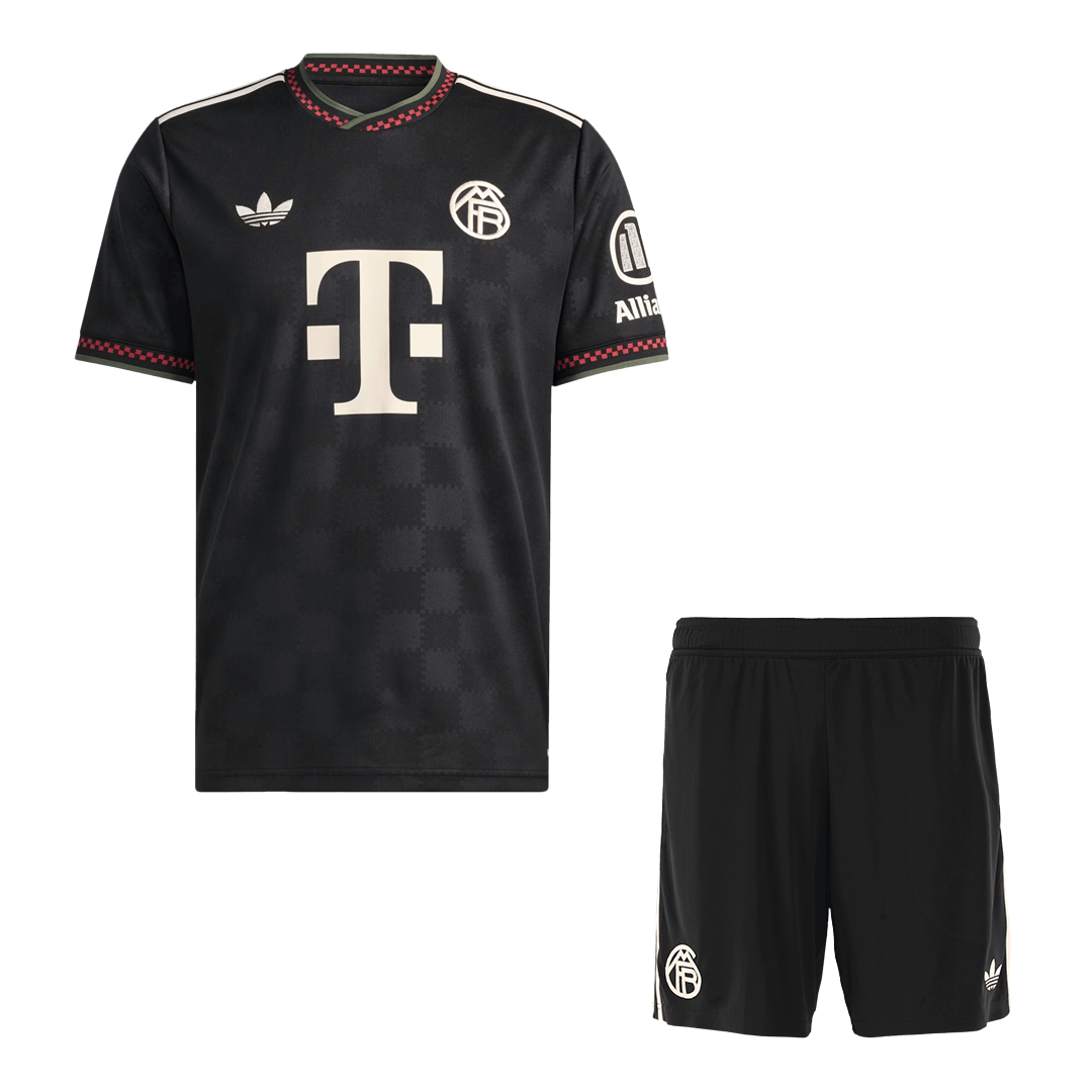 Bayern Munich Idegenben Harmadik Mez Szett (Mez + Nadrág) 2025/26- Fekete