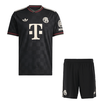 Bayern Munich Idegenben Harmadik Mez Szett (Mez + Nadrág) 2025/26- Fekete