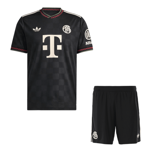 Bayern Munich Idegenben Harmadik Mez Szett (Mez + Nadrág) 2025/26- Fekete