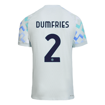 DUMFRIES #2 Inter Milan Játékos Idegenbeli Mez 2025/26 Kék