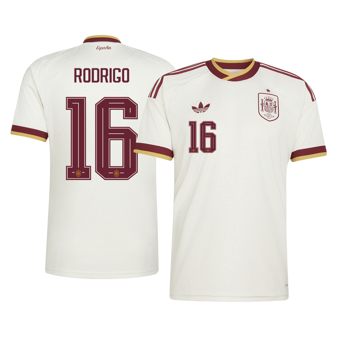 RODRIGO #16 Spain Idegenbeli Mez 2026 Fehér