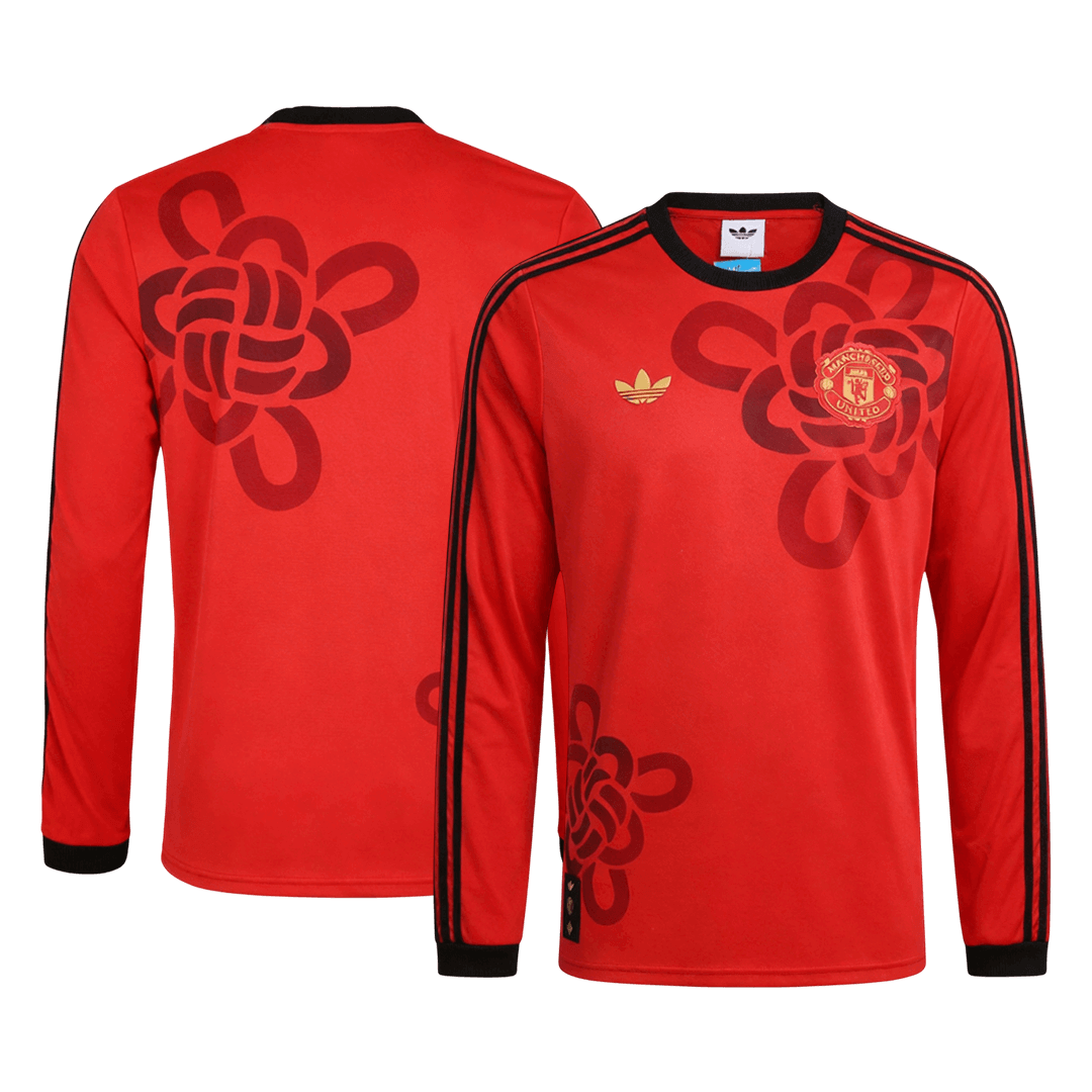 Manchester United Hosszú Ujjú Mez 2025/26 Piros