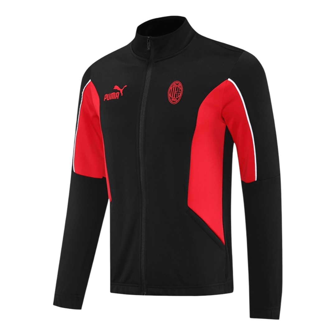 AC Milan Edzés Kabát Szett (Dzseki+Nadrág) Dzseki 2025/26 Fekete