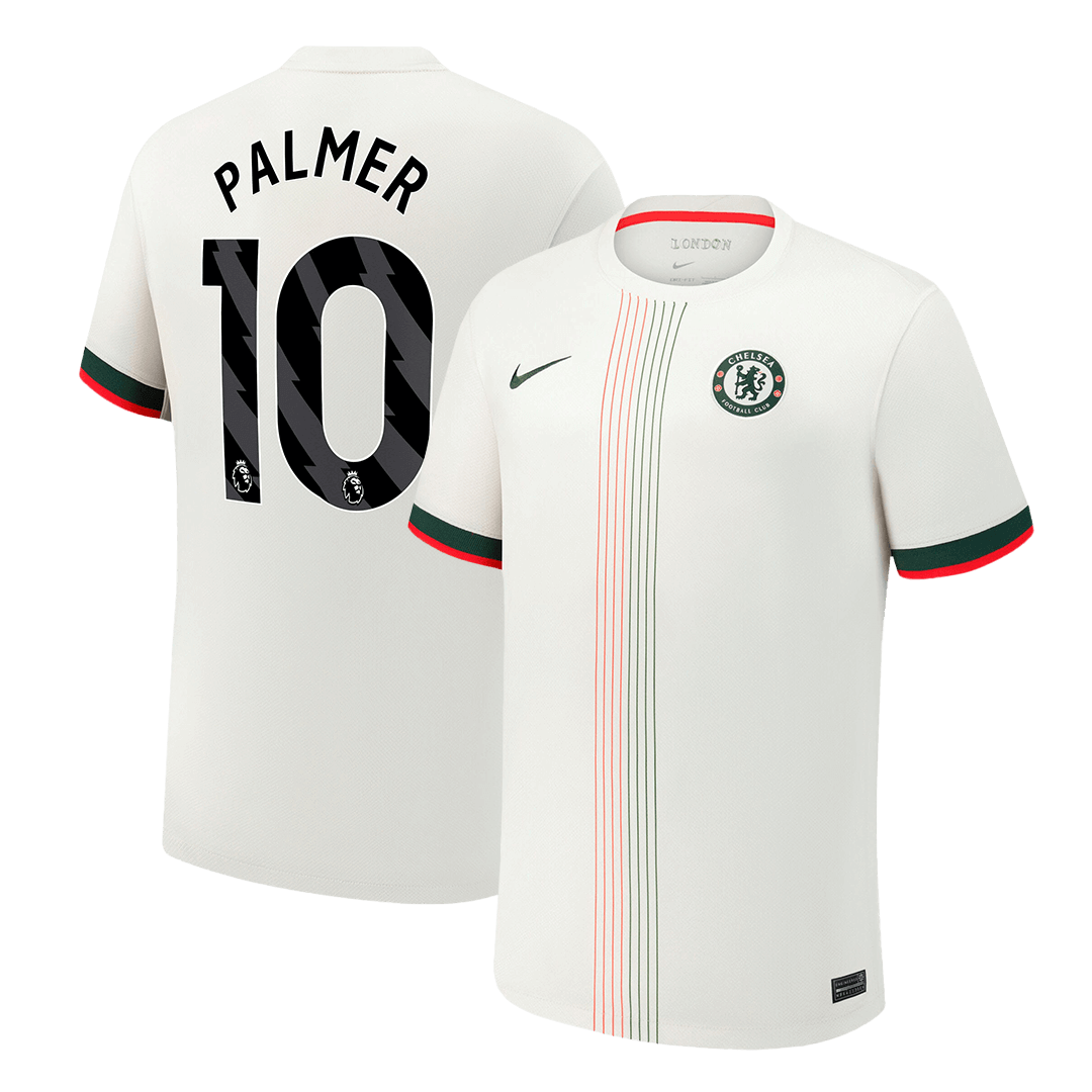 PALMER #10 Chelsea Idegenbeli Soccer Mez 2025/26 Fehér