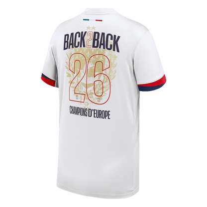 Champions of Europe #26 PSG Idegenbeli Mez 2024/26 Fehér
