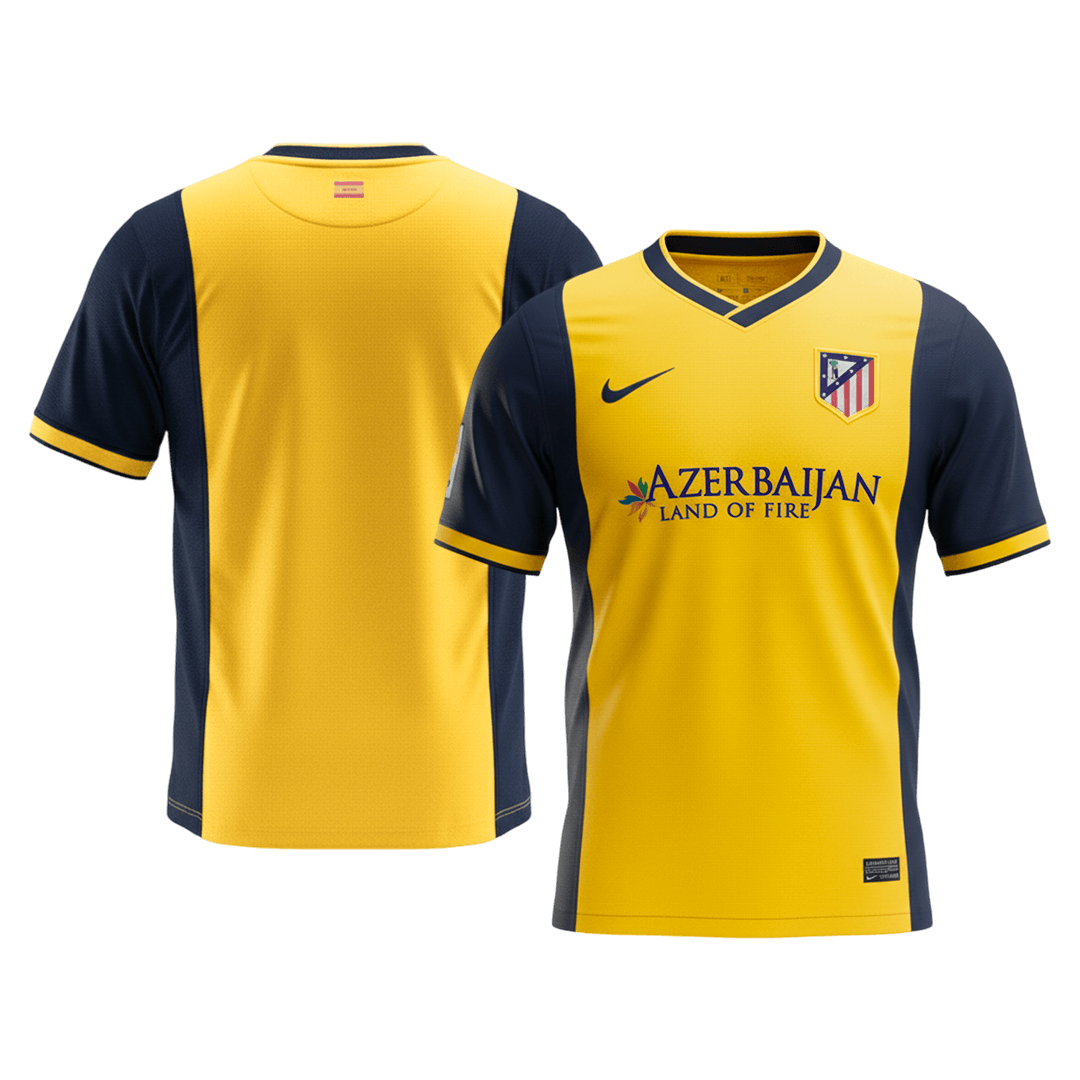 Atletico Madrid Idegenbeli Retro Futball Mez 2013/14 Sárga