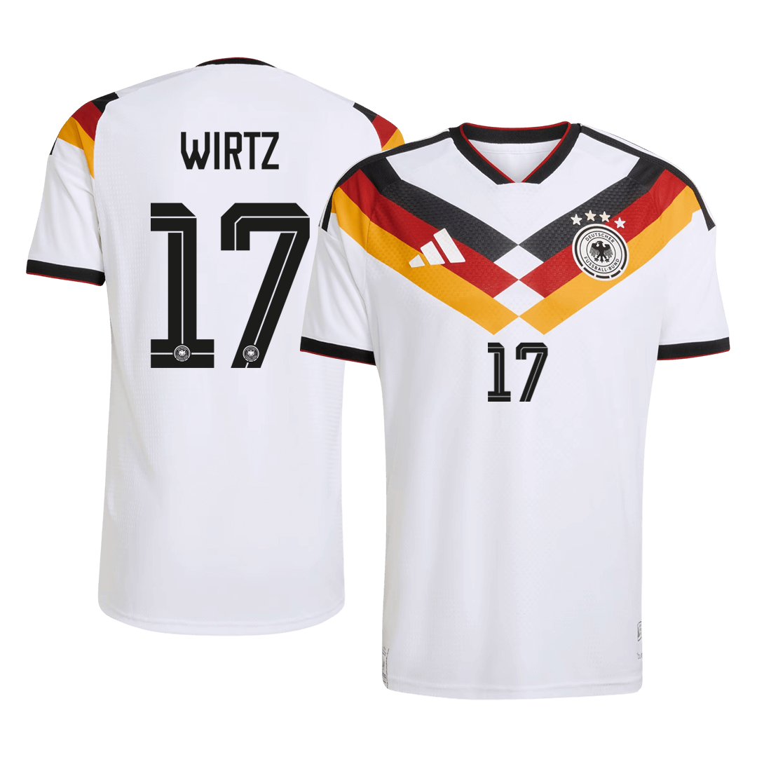 Játékos Verzió WIRTZ #17 Germany Otthon Mez 2026 Fehér