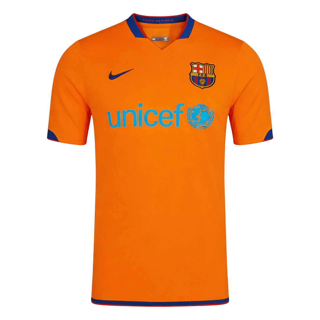 Barcelona Idegenbeli Retro Futball Mez 2006/07 Narancs