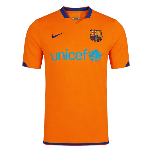 Barcelona Idegenbeli Retro Futball Mez 2006/07 Narancs