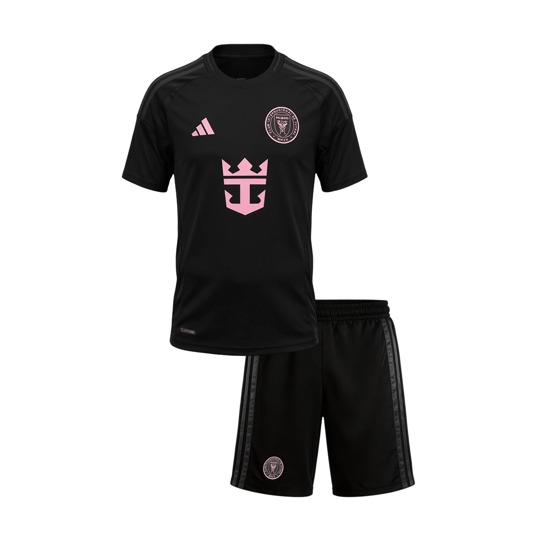 Inter Miami CF Gyerek Idegenbeli Világbajnoki Mez Készlet(Mez+Nadrág) 2026 Fekete