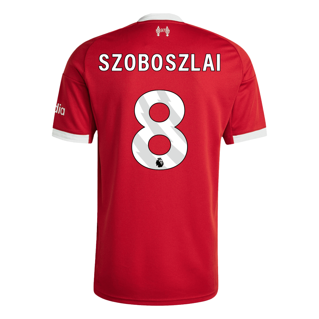 SZOBOSZLAI #8 Liverpool Otthon Mez 2025/26 Piros