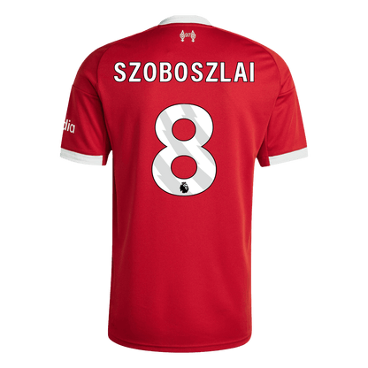 SZOBOSZLAI #8 Liverpool Otthon Mez 2025/26 Piros
