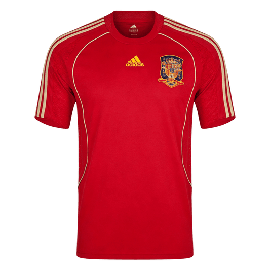 Spain Hazai Retro Futball Mez 2008 Piros