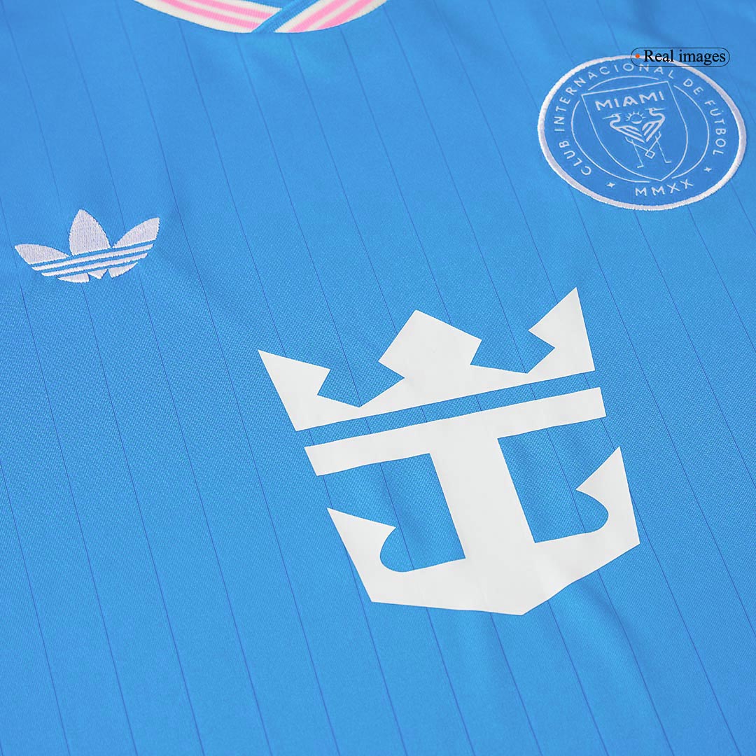 MESSI #10 Inter Miami Harmadik Idegenbeli Soccer Mez 2025 kék