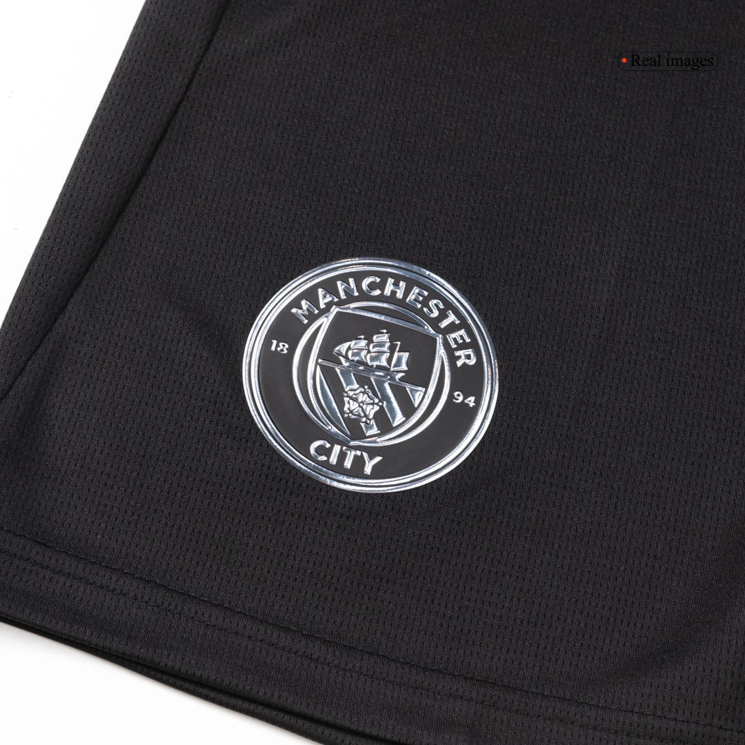 Manchester City Idegenbeli Mez Szett (Mez+Nadrág) 2025/26 Fekete