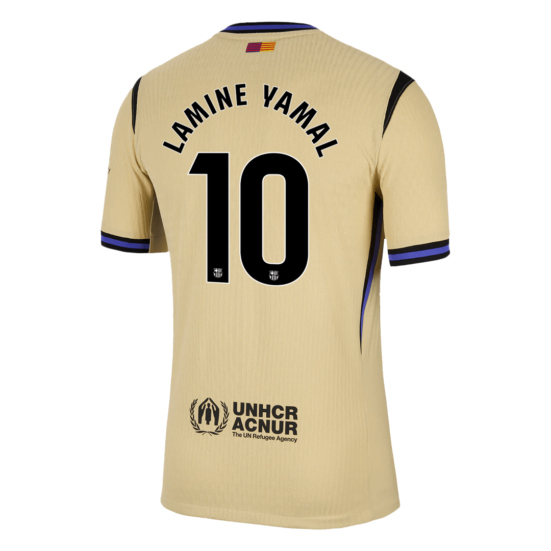 LAMINE YAMAL #10 Barcelona Játékos Idegenbeli Mez 2025/26 Sárga - UCL