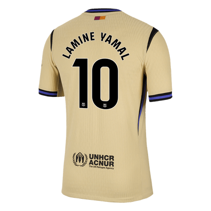 LAMINE YAMAL #10 Barcelona Játékos Idegenbeli Mez 2025/26 Sárga - UCL