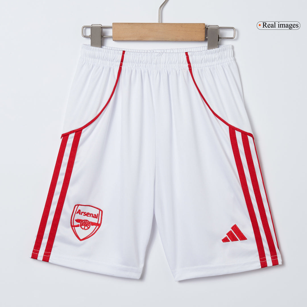 Gyerekek Arsenal Otthoni Soccer Mez Készlet(Mez+Rövidnadrág) 2025/26 Piros
