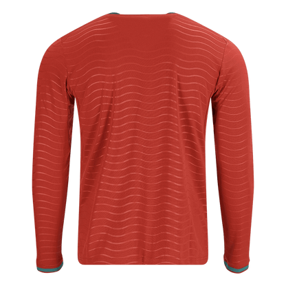 Portugal Hazai Hosszú Ujjú Játékos Mez 2026 Piros