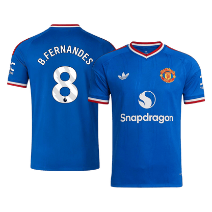 B. FERNANDES #8 Manchester United Idegenbeli Mez 2026/27 Kék