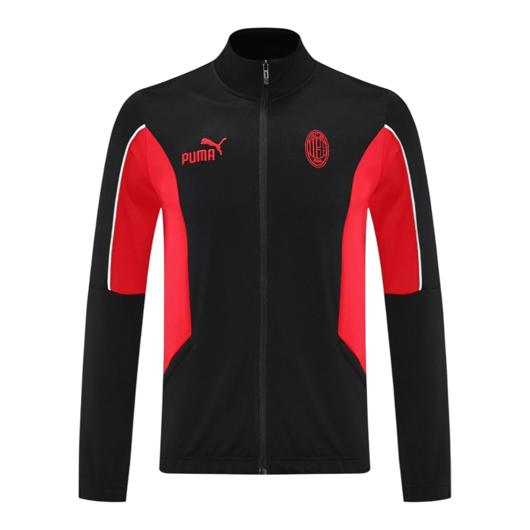 AC Milan Edzés Kabát Szett (Dzseki+Nadrág) Dzseki 2025/26 Fekete