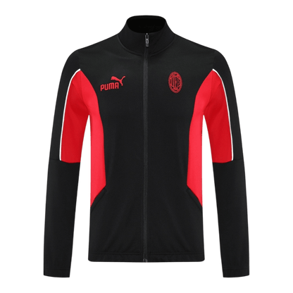 AC Milan Edzés Kabát Szett (Dzseki+Nadrág) Dzseki 2025/26 Fekete