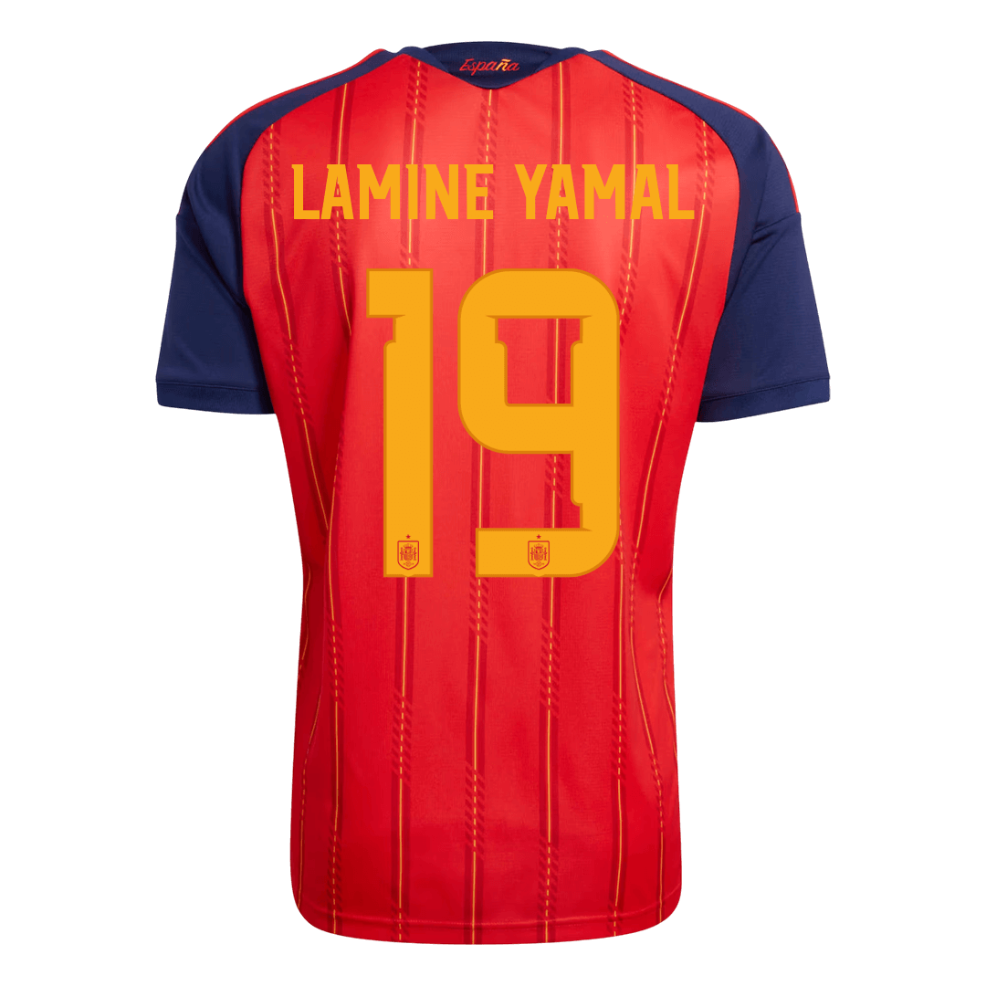 LAMINE YAMAL #19 Spain Hazai Futball 2026 Piros Világbajnoki