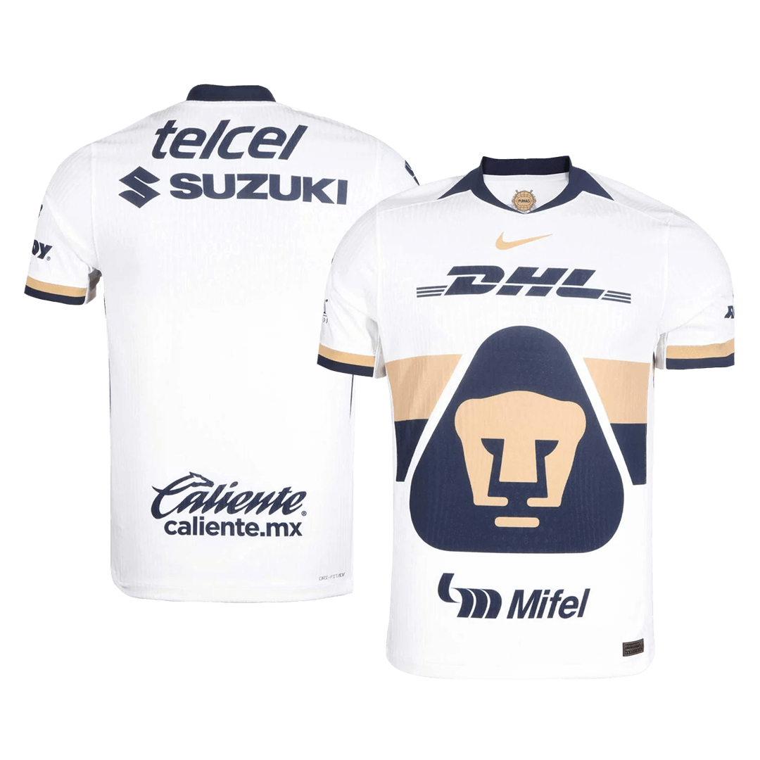 Pumas UNAM Játékos Otthon Mez 2025/26 Fehér