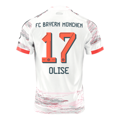 OLISE #17 Bayern Munich Idegenbeli Mez 2025/26 Fehér