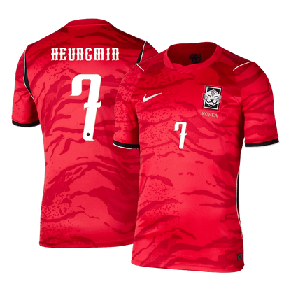 HEUNGMIN #7 South Korea Hazai Világbajnoki Mez 2026 Piros