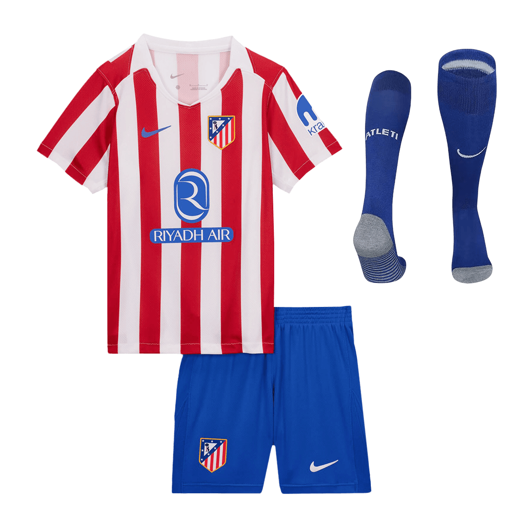 Gyerek Atletico Madrid 
Otthoni 
Mez 
Készlet (Mez + Nadrág + Zokni) 
2025/26