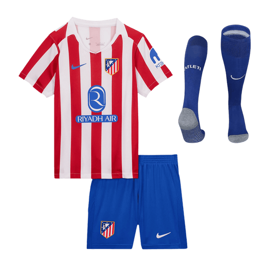Gyerek Atletico Madrid 
Otthoni 
Mez 
Készlet (Mez + Nadrág + Zokni) 
2025/26