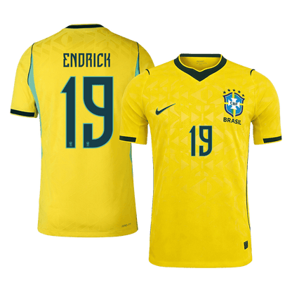 ENDRICK #19 Brazil Játékos Verzió Hazai Mez Világbajnoki 2026 Sárga