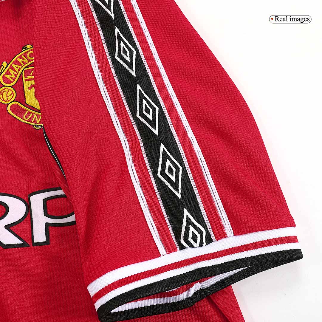 Manchester United Otthon Retro Futball Mez 98/00 Piros
