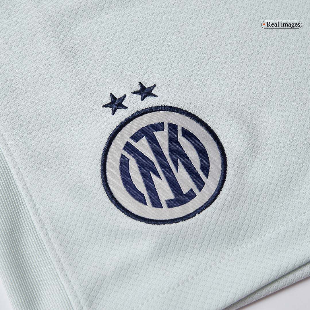 Inter Milan Idegenbeli Soccer Rövidnadrág 2025/26 Fehér
